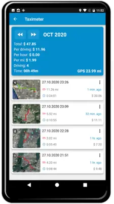 Taximeter android App screenshot 13