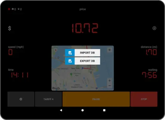 Taximeter android App screenshot 1