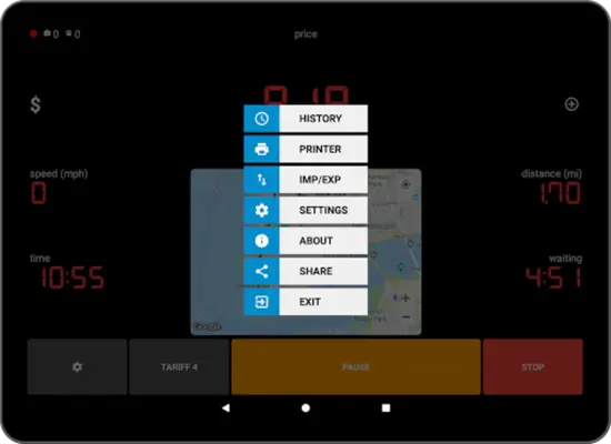 Taximeter android App screenshot 4