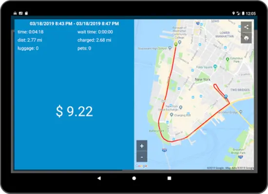 Taximeter android App screenshot 6